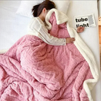 Thick Warm Fleece Blanket Soft Stylish for Bedroom and Sofa