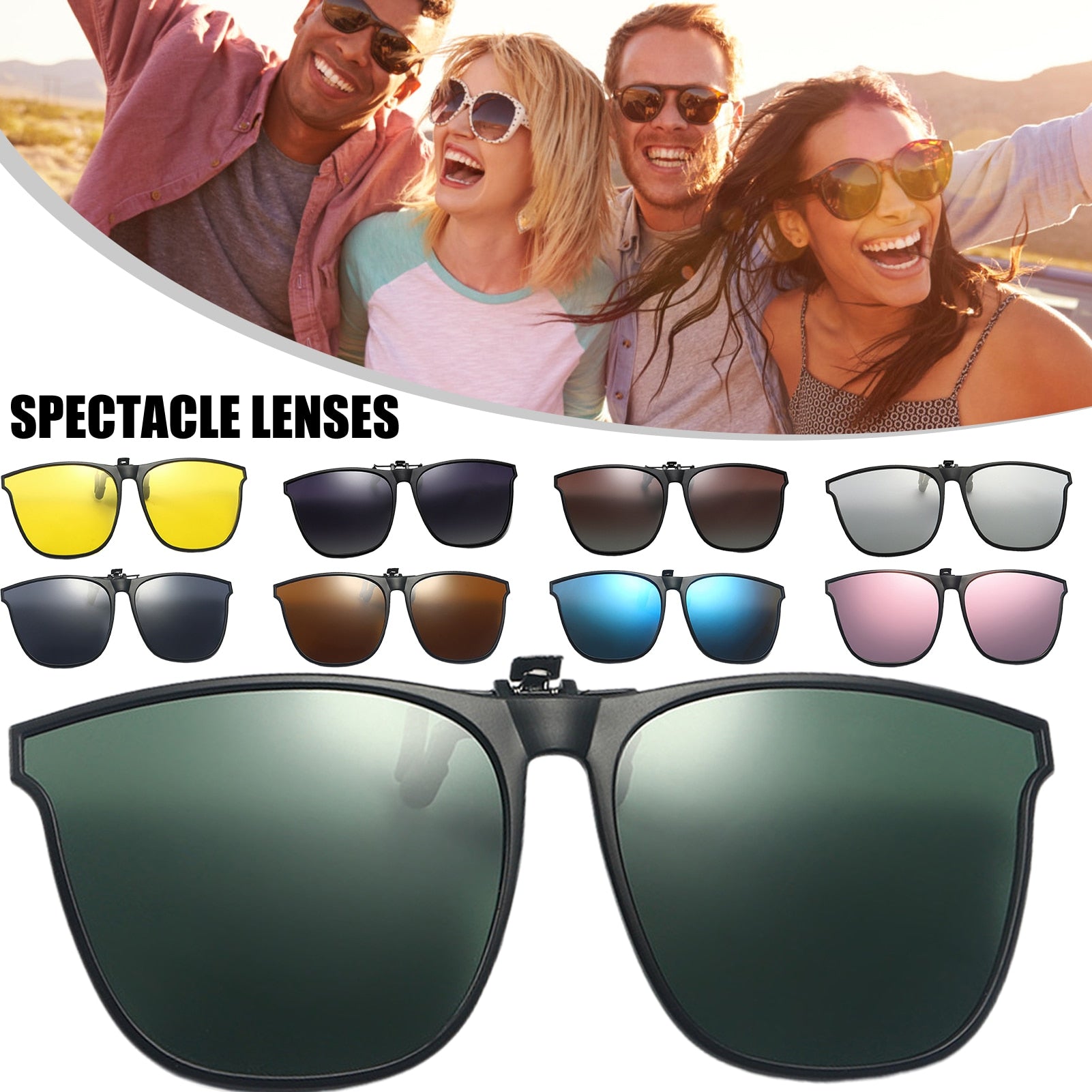 Clip-on sunglasses