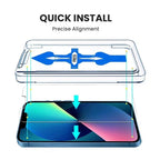 Anti-Spy Screen Protector With Auto Alignment Kit For iPhone