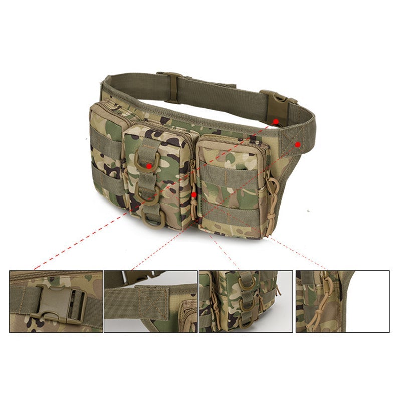 Sports bag for mountaineering cycling camouflage pattern