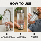 Hydrogen Water Bottle | USB Rechargeable, Anti-Inflammatory & Perfect for Daily Hydration and Wellness