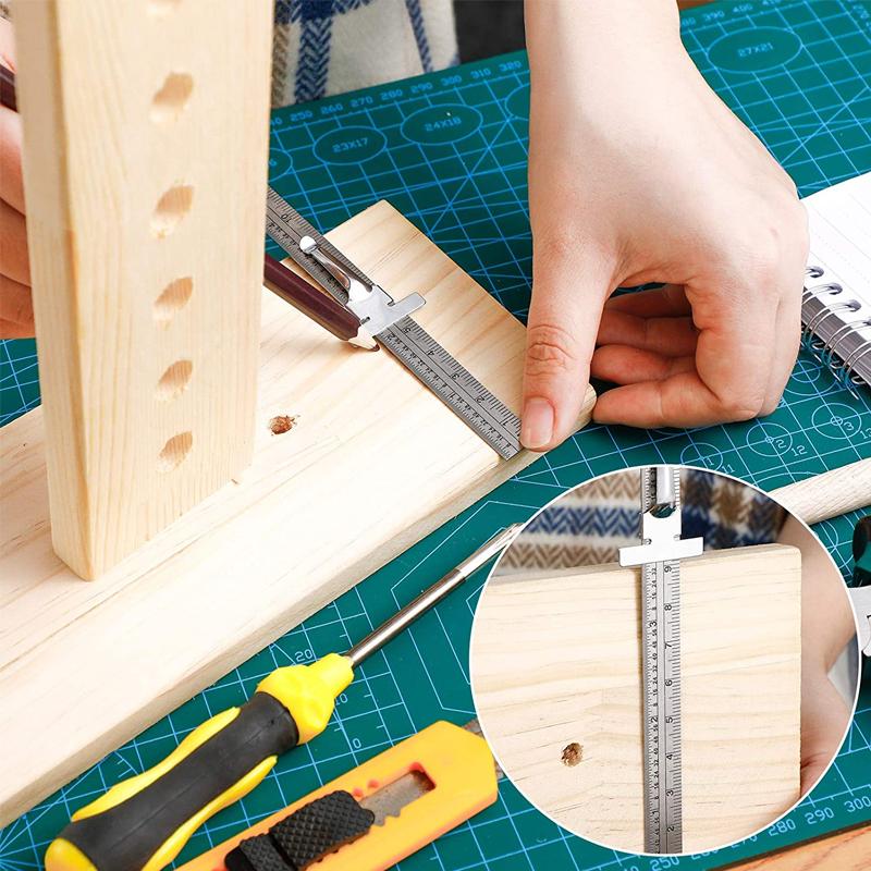 Stainless Steel Ruler with Removable Clip