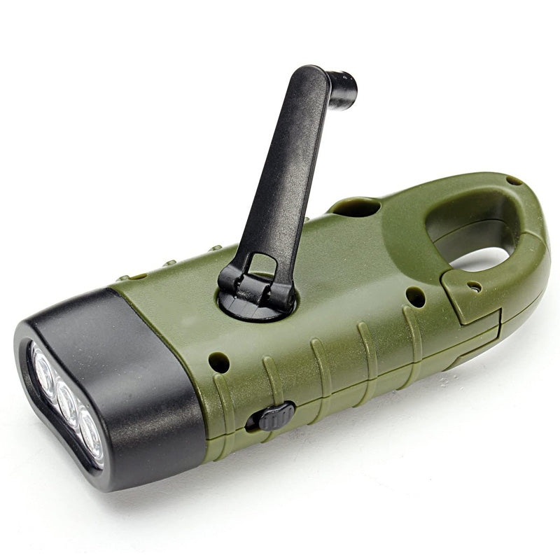 Handcrank Solar-powered Flashlight
