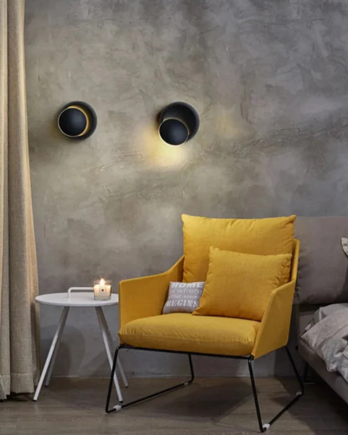 Modern Wall Lamp with Halo Light Circle Ambient Lighting