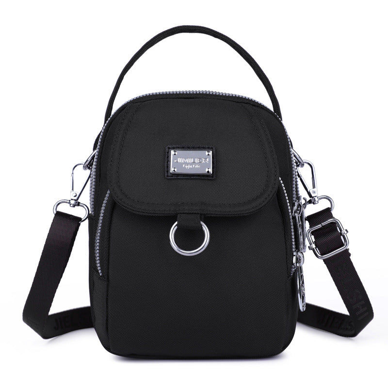 Women's Waterproof Nylon Shoulder Bag with Detachable Strap