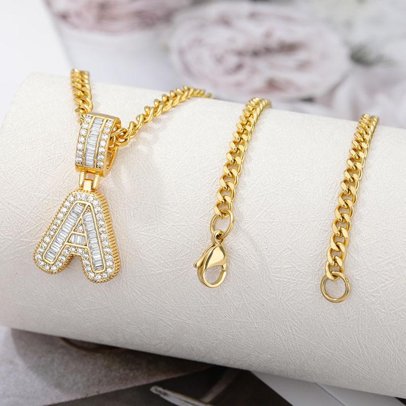Stainless Steel Initial Necklace