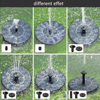 Solar fountain pump for outdoor use