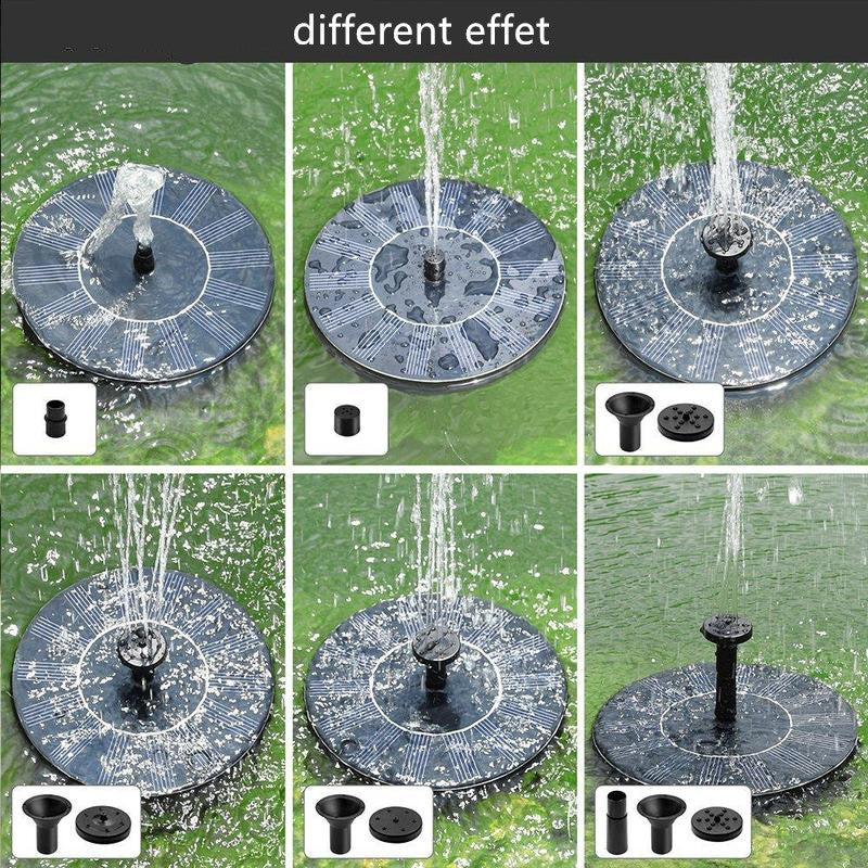 Solar fountain pump for outdoor use