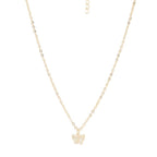 Stacked Butterfly Pendant Necklace