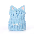 Cute Cat Ears Hair-drying Towel Bath Cap