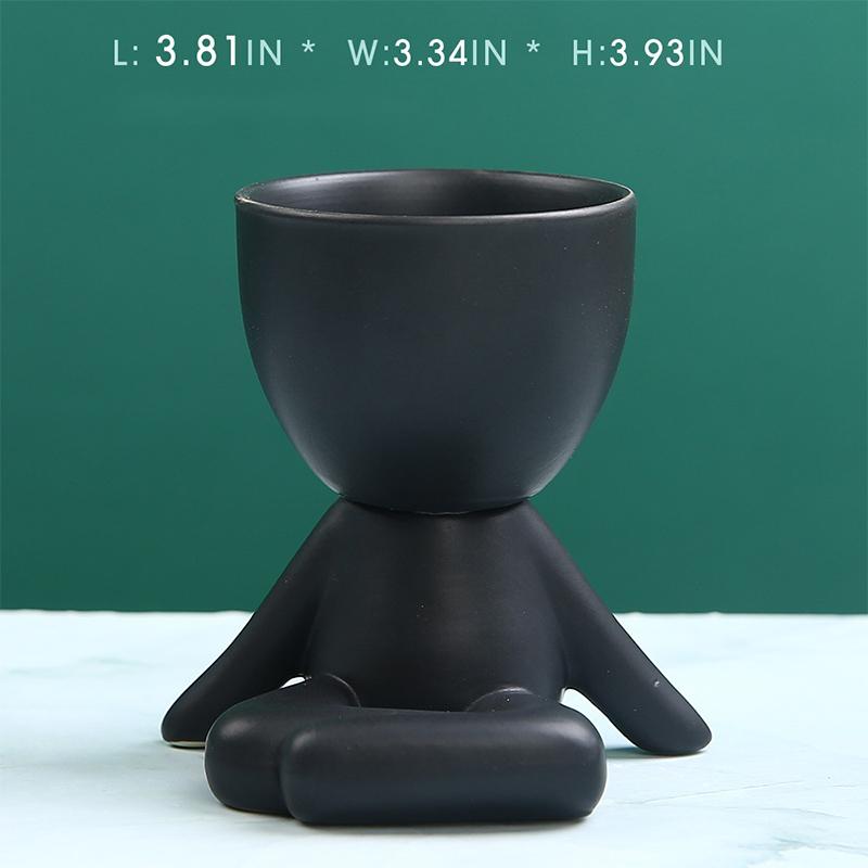 Ceramic Figure Pots Ornament