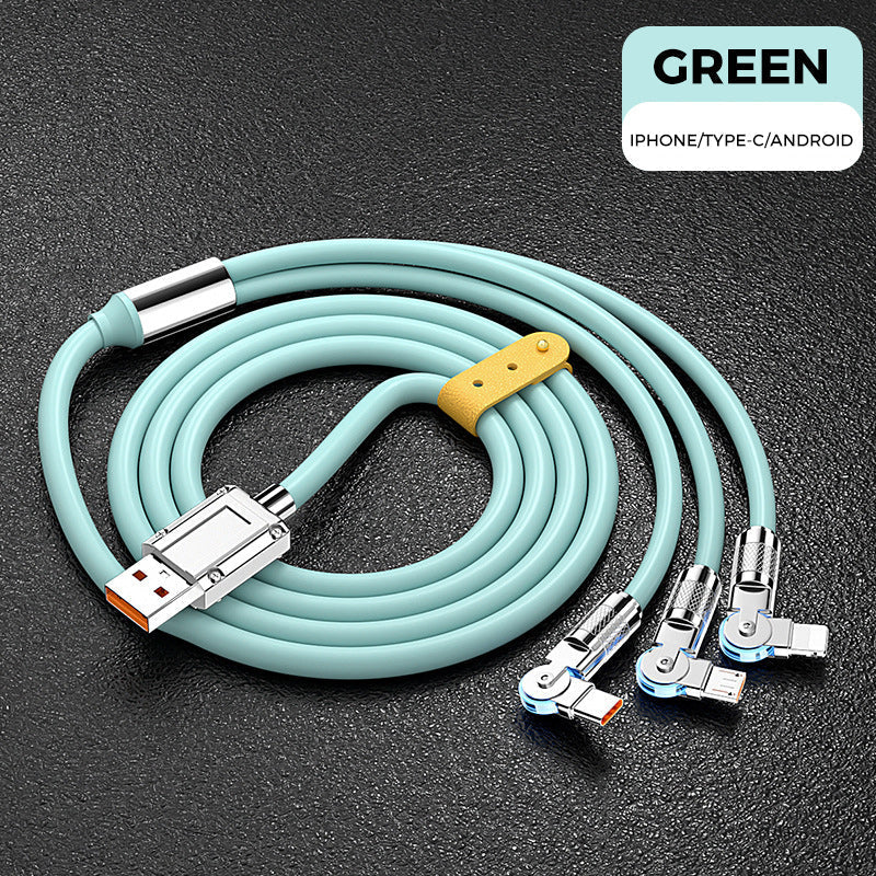 Rotating elbow data cable