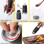 electric gravity induction salt and pepper mill