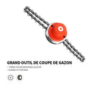 Replacement head for brushcutter