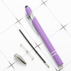 Metal Print Aluminum Ballpoint Pen, 8 Pieces