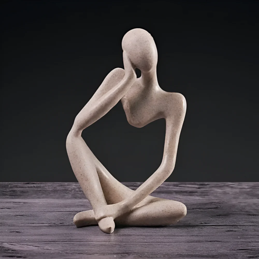 Abstract Thinking Human Figure