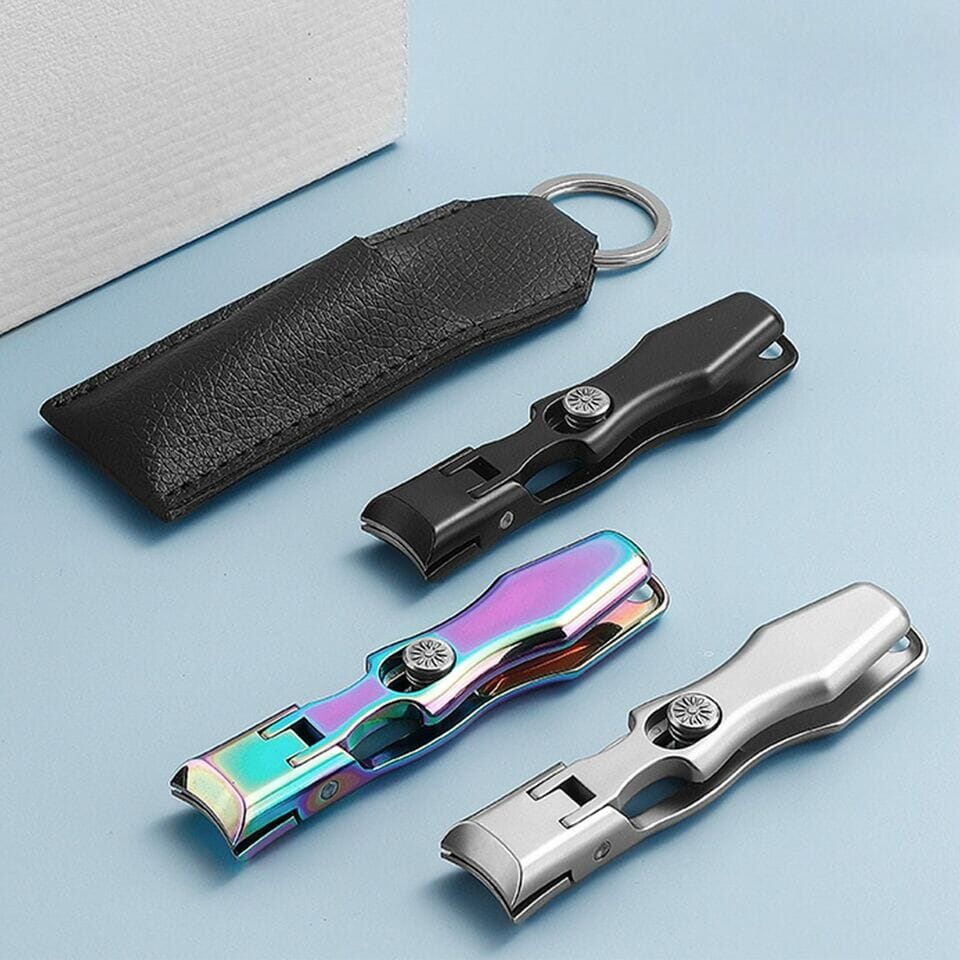 Portable ultra-sharp stainless steel nail clippers