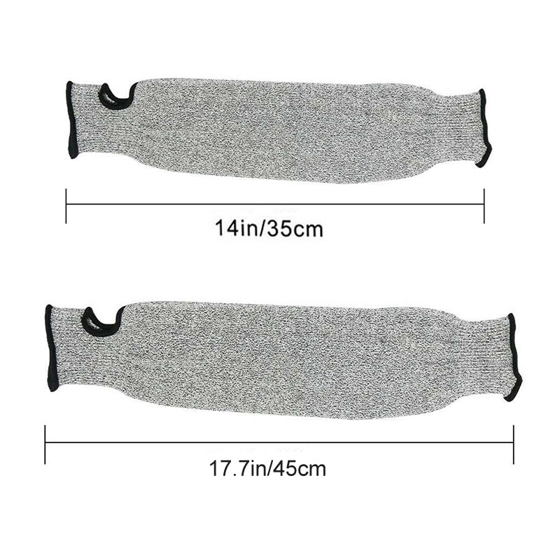 Cut-resistant arm guard sleeves
