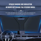 Foldable car windshield sunshade