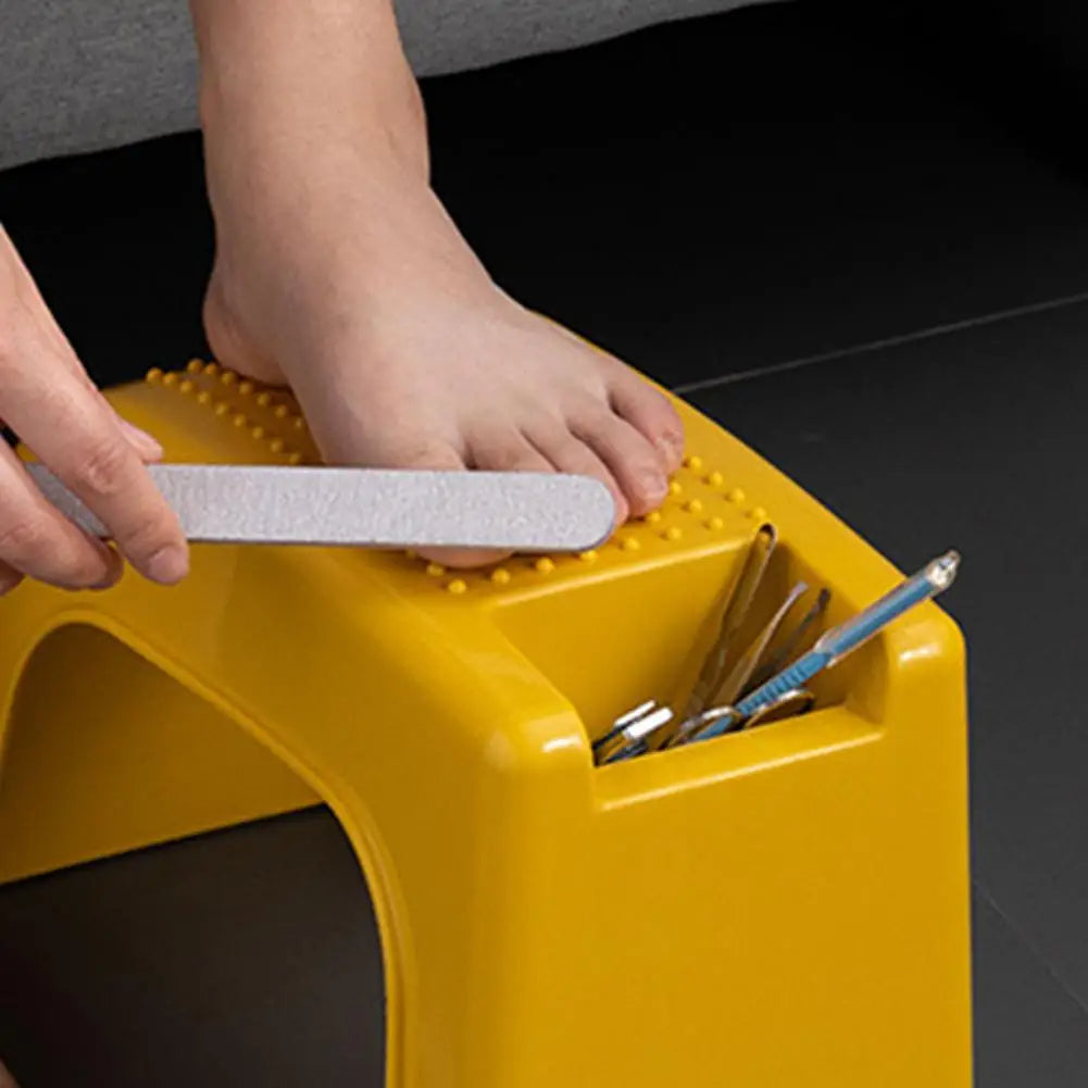 Plastic Footstool with Anti-Slip Base