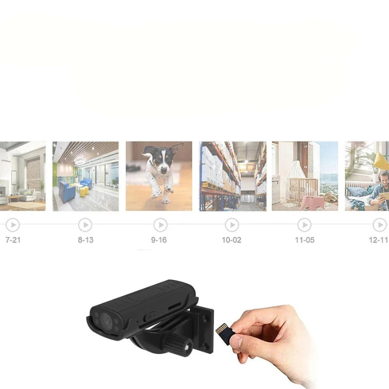 Compact motion detecting surveillance