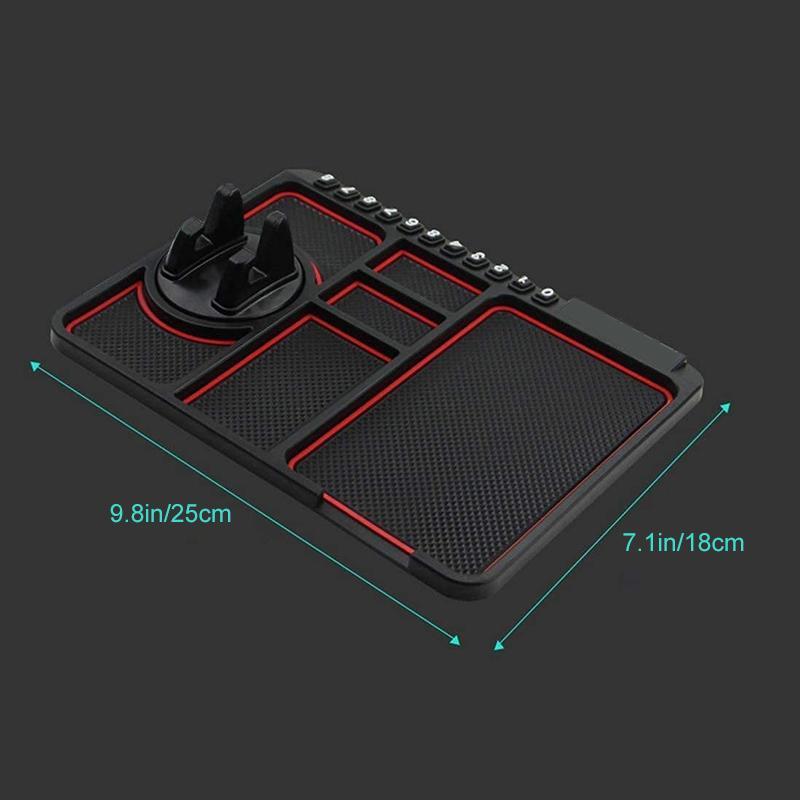Non-slip mat with phone holder