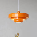 Modern Orange LED Pendant Lamp – Scandinavian Hanging Light for Living Room, Kitchen, and Dining Room