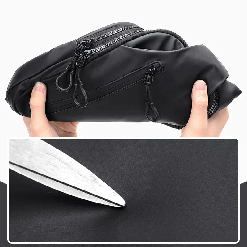 UrbanShield Waterproof Crossbody Bag with Anti-Theft Design
