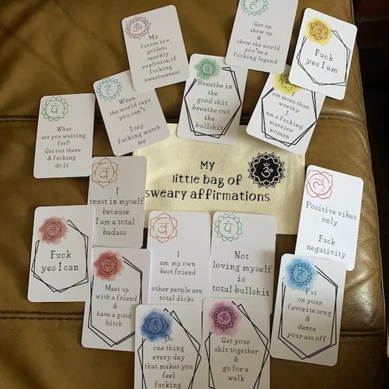 Funny Affirmation Card Gift Made of Coated Paper
