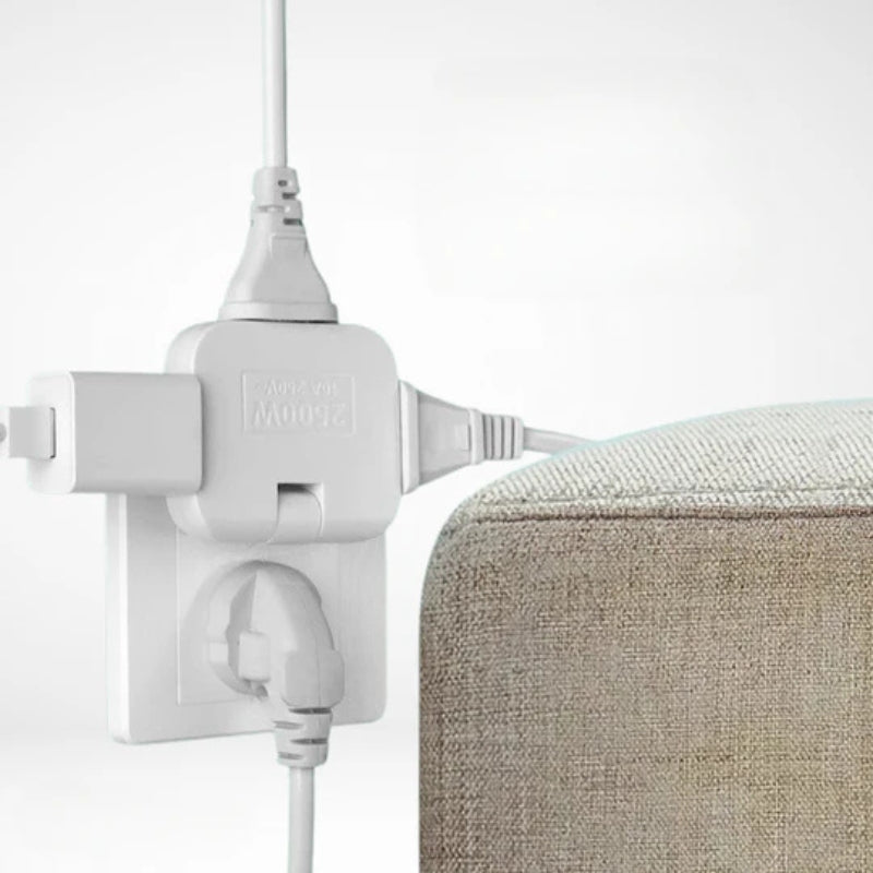 FlexiPlug – Ultrap thin 180° rotatable power strip with multiple sockets