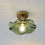 Glass Hibiscus Ceiling Lamp