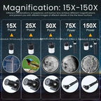 Professional Astronomical Telescope | 70mm Aperture, 300mm Focal Length & Easy Setup for Stargazing and Nature Exploration