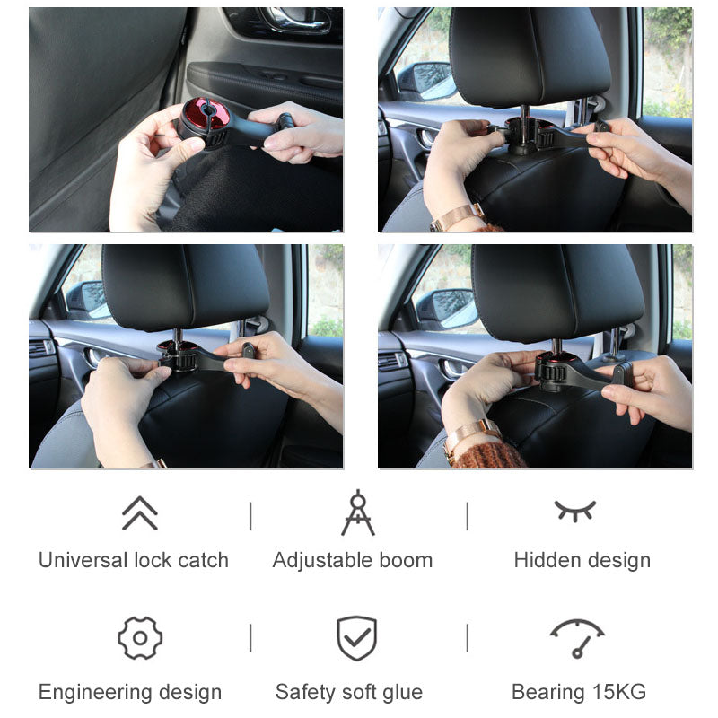 Headrest holder car strap
