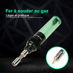 Portable welding tool with burner