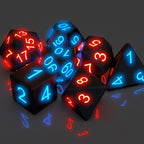 Polyhedral Glowing Dice Set (7 pcs)