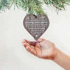Friendship Wood Pendant Christmas Tree Decor (3 Pieces)