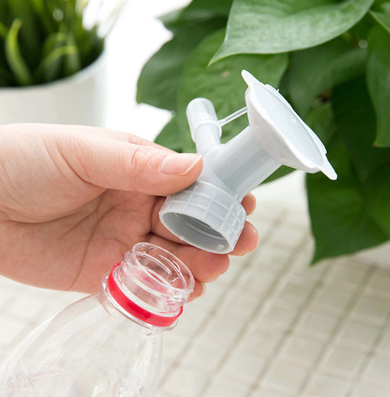 2-in-1 Double Cap Bottle Spray Nozzle – Mini Spray Head for Garden Irrigation