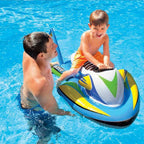 Inflatable Jet Ski Pool Float for Kids, Leak-Proof PVC Design