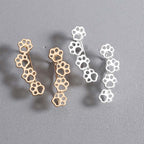 Paw prints on my heart earrings