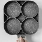Four-hole egg pan, breakfast omelette household frying pan non-stick pan