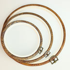 3 Pieces Vintage Embroidery Hoops