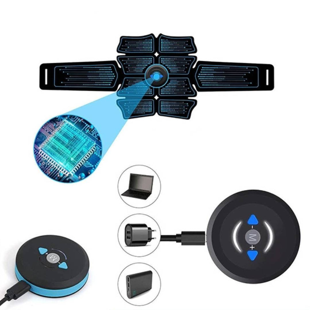 CorePulse Abdominal Electrical Muscle Stimulator | Belt for Muscle Toning - Belly Fat Loss - Post-Workout Recovery and Pain Relief