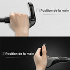 Ergonomic bicycle grips with shock absorption and horns (1 pair)