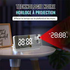 Digital Projection Alarm Clock for Wall or Ceiling Display