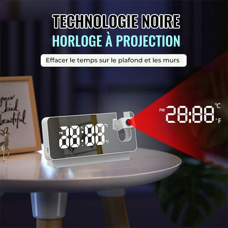 Digital Projection Alarm Clock for Wall or Ceiling Display
