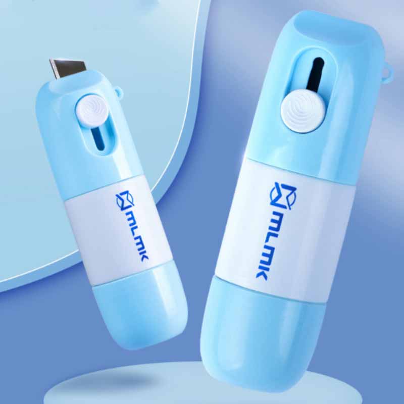 Thermal paper correction fluid with unpacking knife