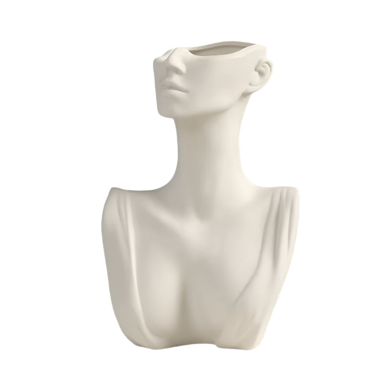 Face Shape Ceramic Design Vase