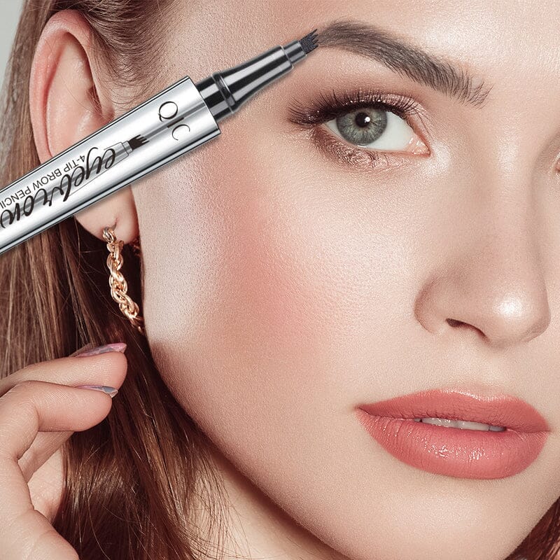 3D waterproof Microblading eyebrow pencil 4 fork tips tattoo pencil