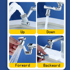Full Rotating Universal Faucet Tap Extender