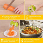 Handheld Spiral Cutter Vegetable Slicer
